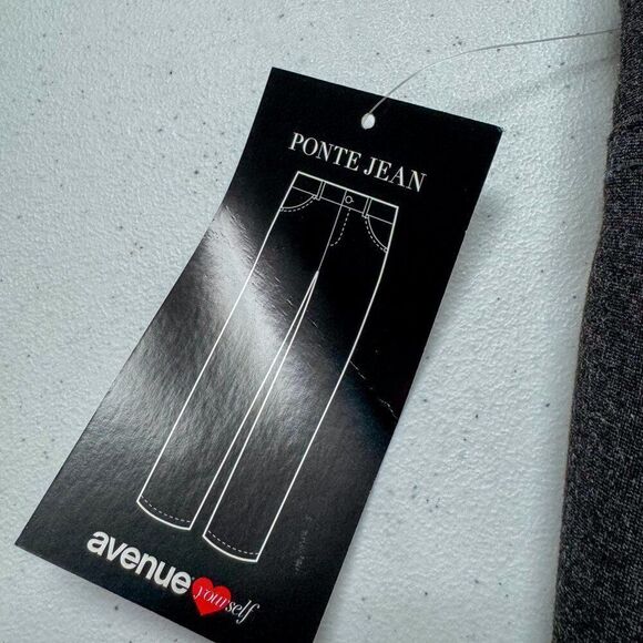 New Avenue Ponte Jeans Womens 28 Average Gray High Rise Stretch Office NWT $60 - Picture 11 of 16